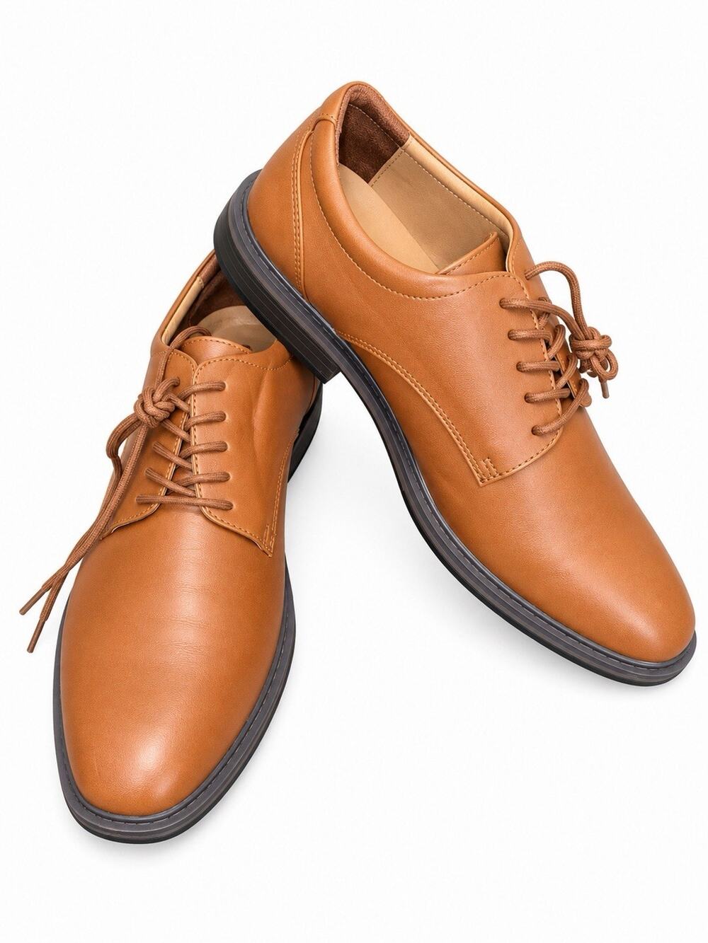Goodfellow & Co Men’s Leo Dress Shoes Size 8 Brown Lace Up Memory Foam NWT